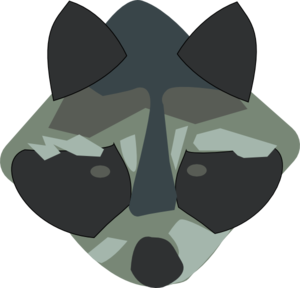 Racoon Face Art Clip Art